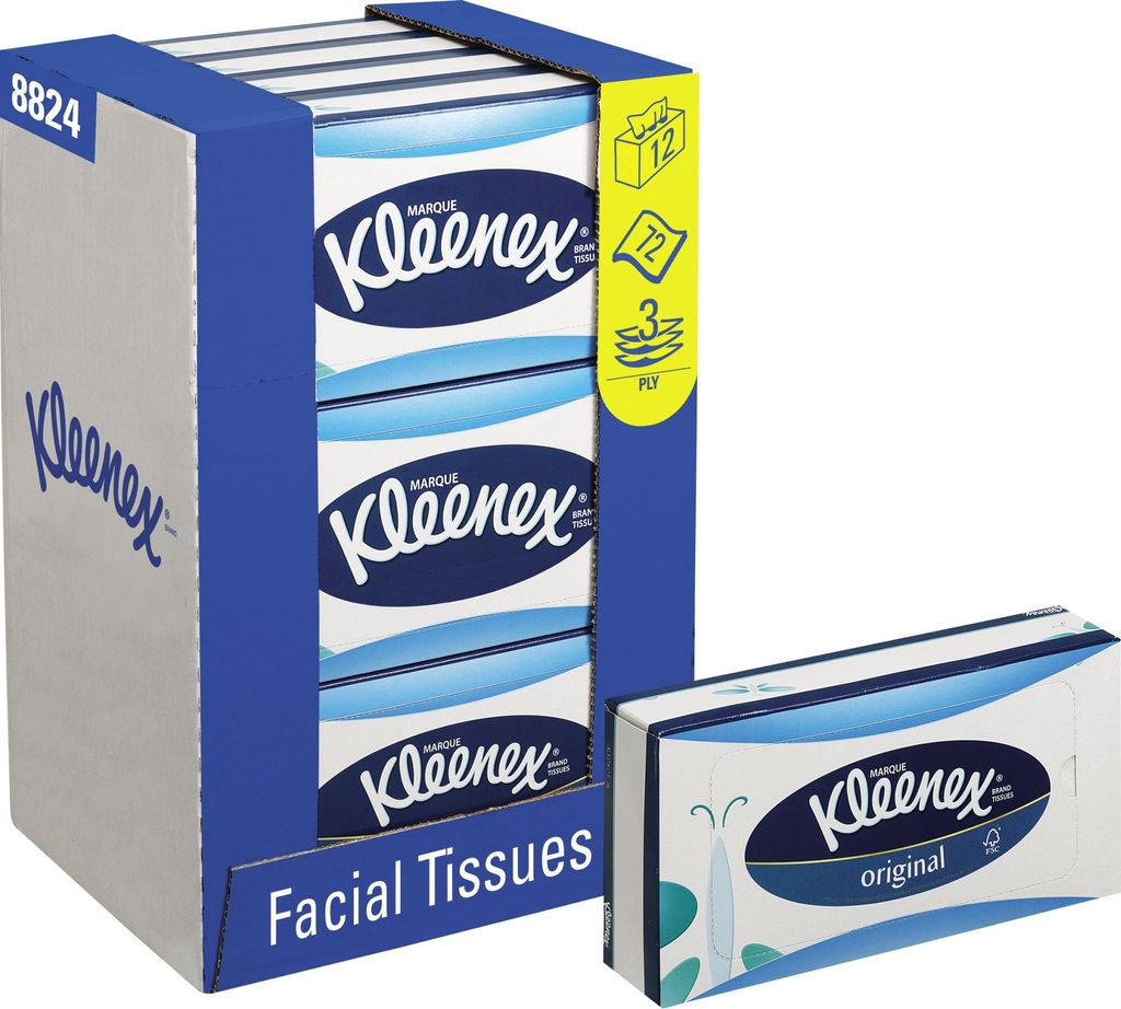 Kleenex Kosmetiktücher 12x 72 Tücher 8824