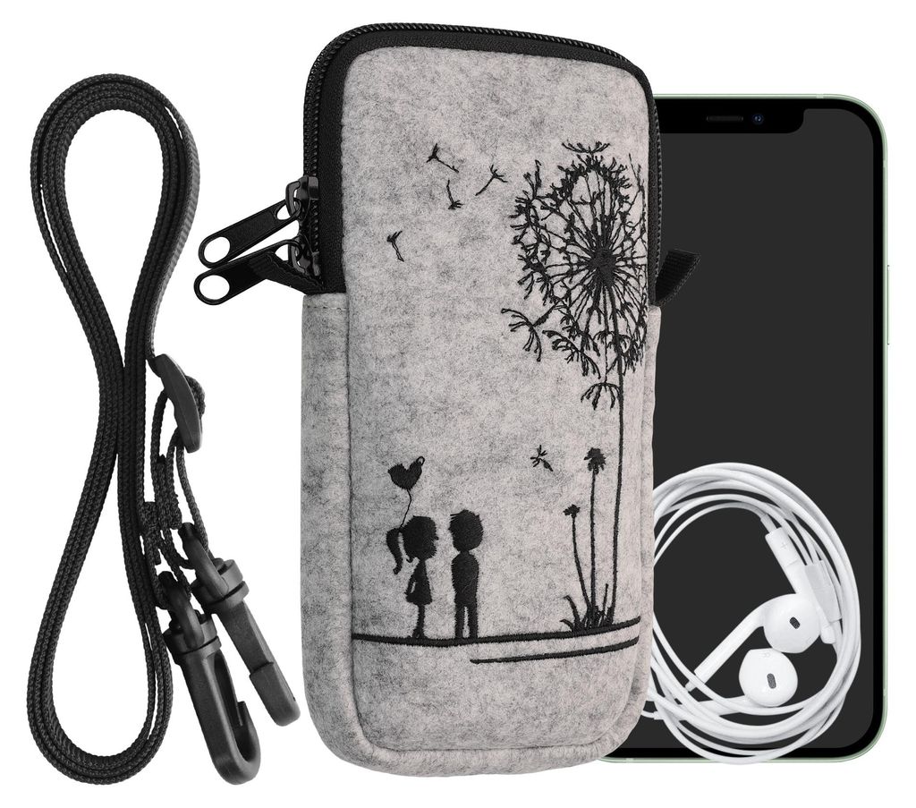 kwmobile Handytasche für Smartphones XL - 6,7/6,8" - Filz Produktbild 