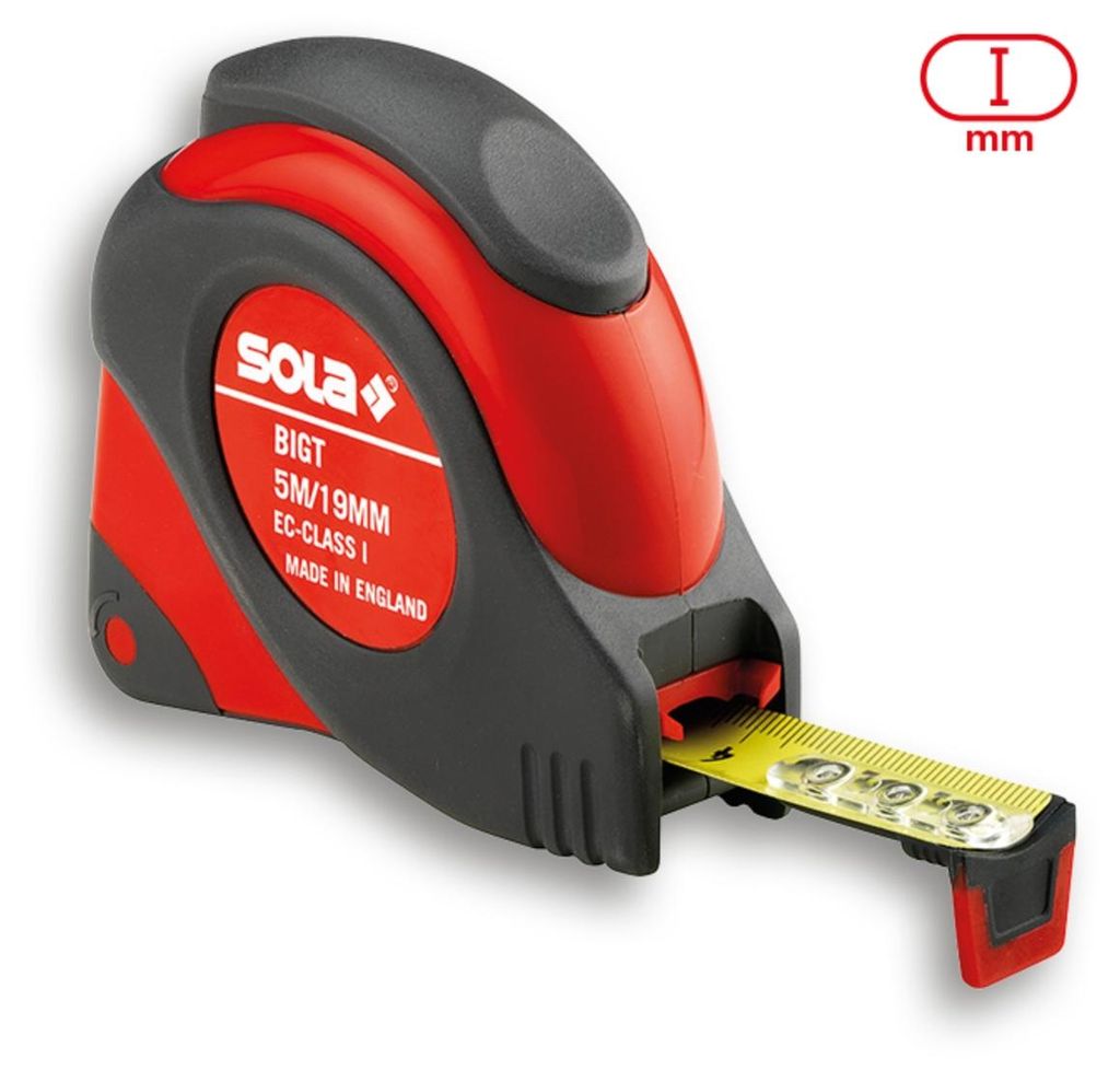 Stalen rolmaat Big T 19 mm 5 m Productafbeelding 