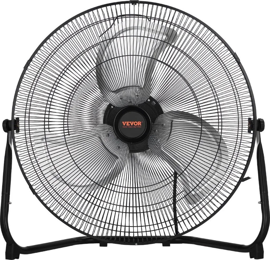Duo ventilateurs de sol haute vitesse contre la chaleur en atelier 20''