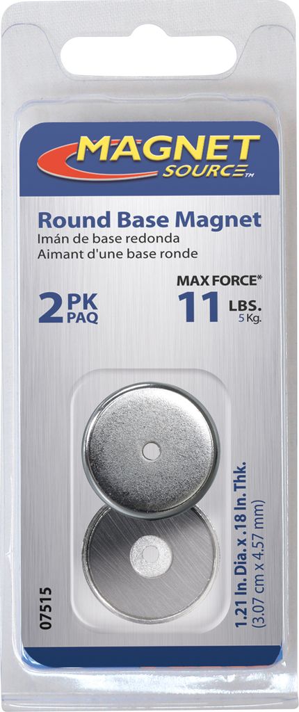 Magnet mit Bohrung, Ø 31x4,6 mm, 2 Stück