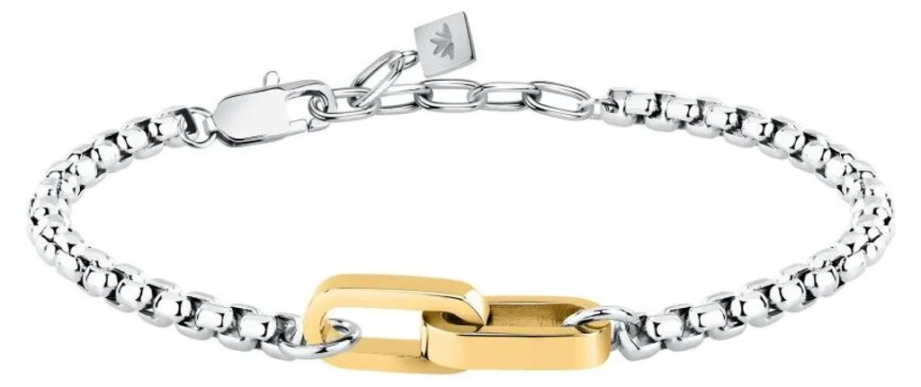 Bracelet bicolore pour homme Motown SABY14 idéal pour look chic urbain