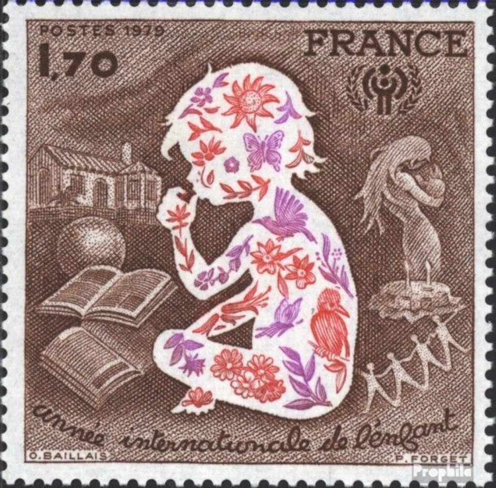 Briefmarken Frankreich 1979 Mi 2133 (kompl.Ausg.) gestempelt Jahr des Kindes