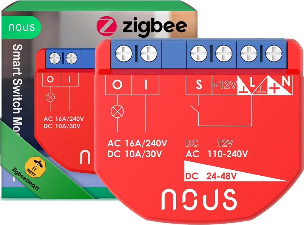 Mini Module Switch ZigBee Nous B1Z avec Minuterie et Contrôle Vocal App