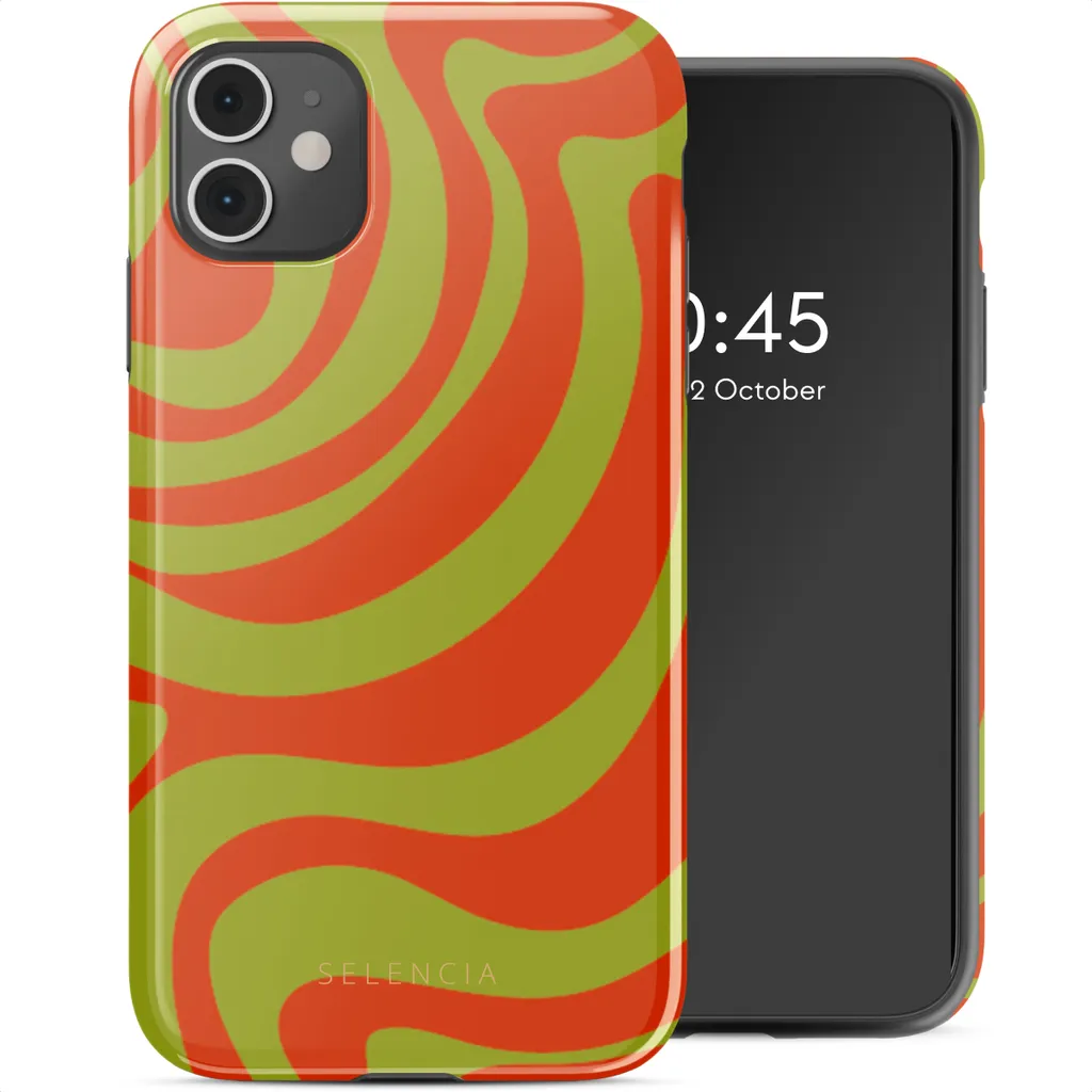 Recensione Cover Selencia Vivid iPhone 11 - Arancione Wavy TPU
