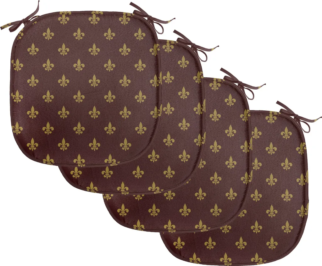 Cuscini Sedie Decorativi 40x40 Bordeaux - ABAKUHAUS Fleur De Lis
