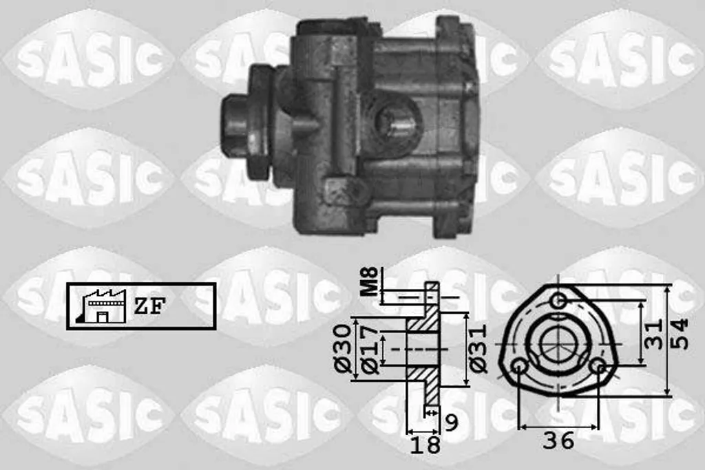 Pompe hydraulique de direction assistée pour Transporter IV T4 SASIC