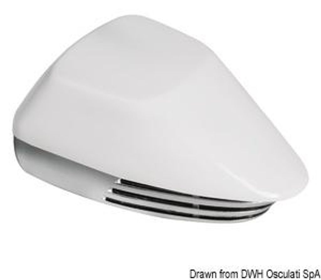 Membrana para zócalo de bota, ABS, blanca y cromada, 12 V, Imagen del producto 