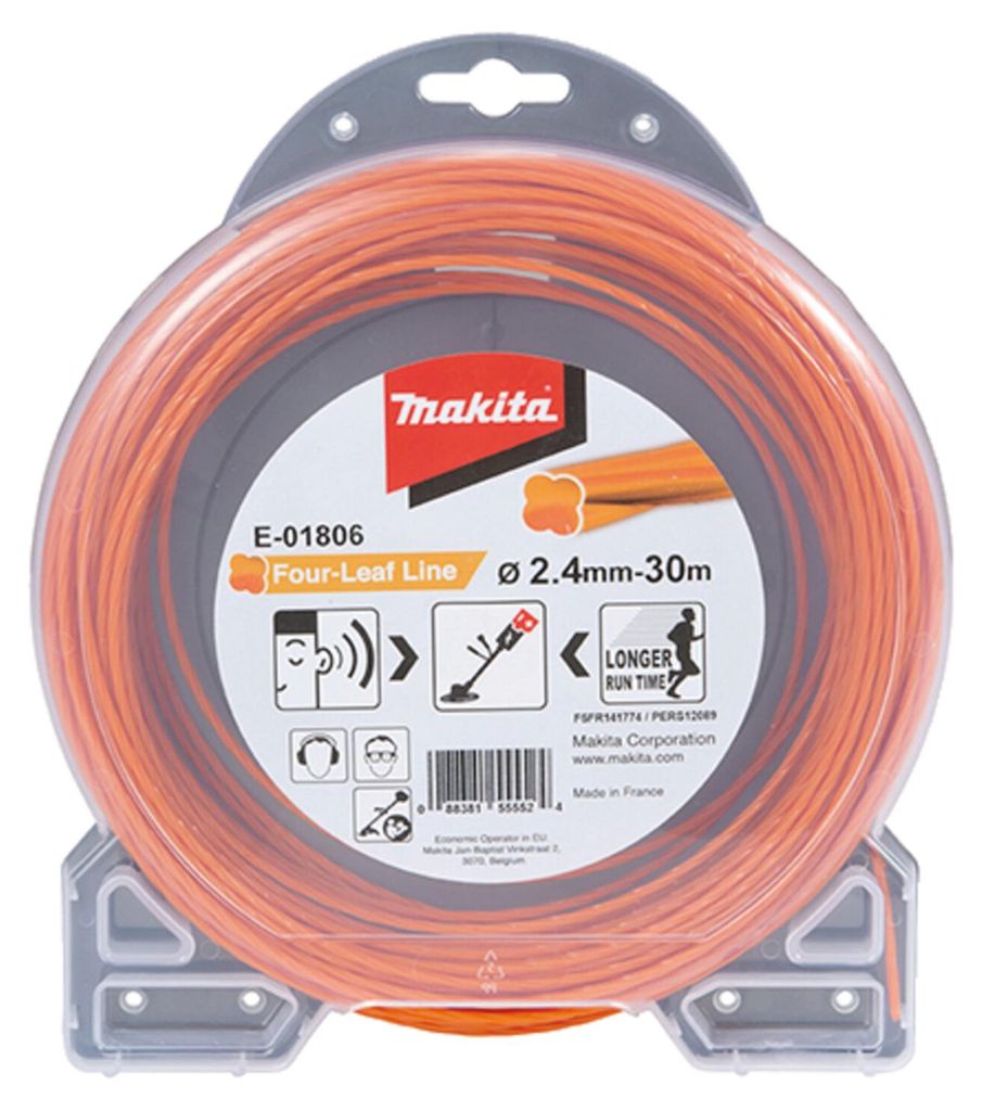 Makita Mähfaden Four-Leaf, Bürstenschneider-Linie, Orange, Produktbild 