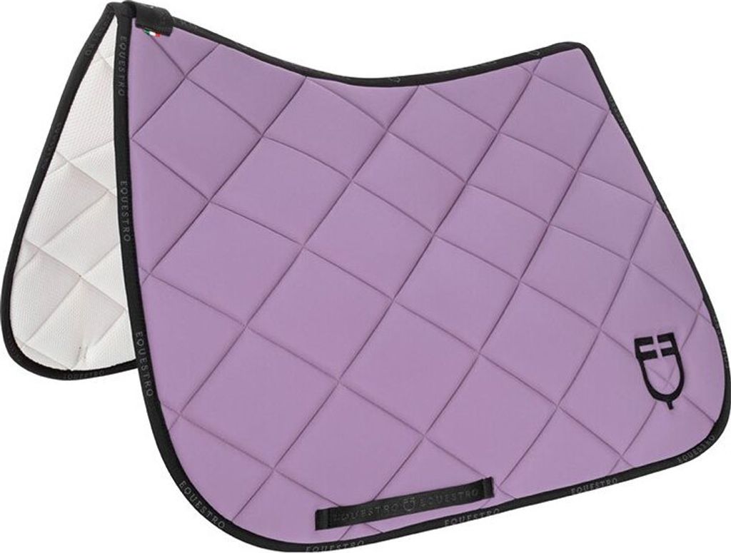 Equestro Schabracke Dressur Technical Fabric with Logo Dressurschabracke Lila/Black Full