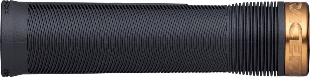 Race Face Chester Lock-On Griff 136/34mm black/kashmoney bronze, schwarz - si...