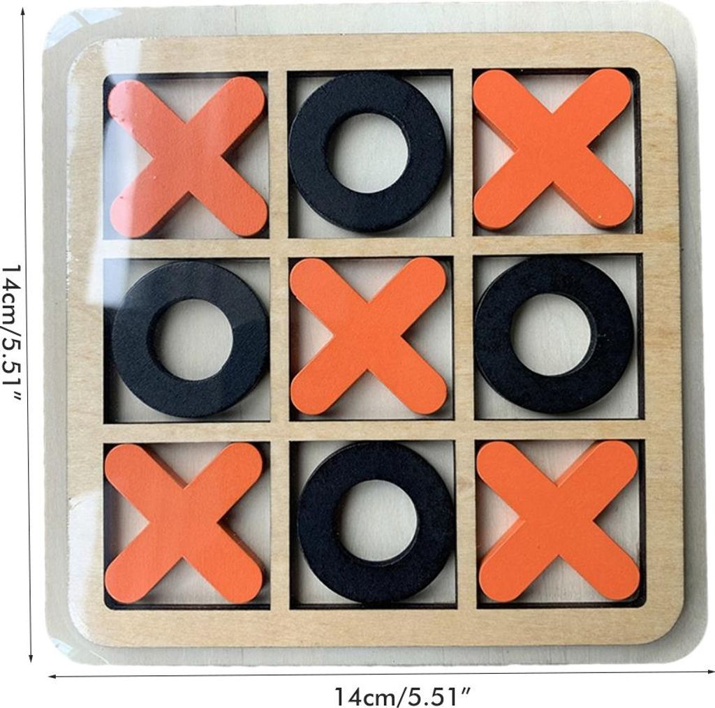 Holz Xo Brettspiel Spielzeug Interaktion Schach Kinder Puzzle Lernspielzeug