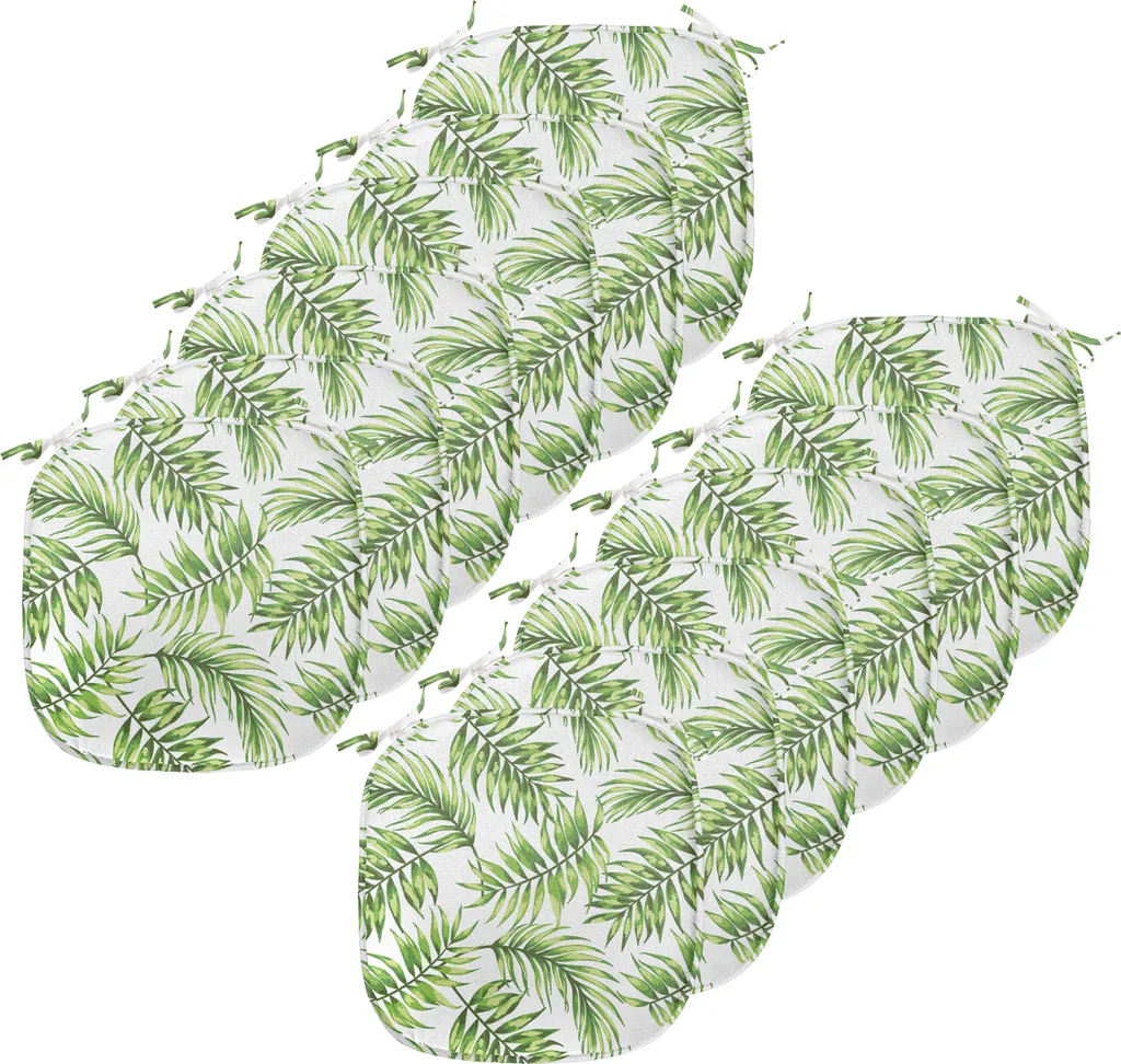 Cuscini Sedie 40x40 Impermeabili Foglia di Palma ABAKUHAUS - Pack 12