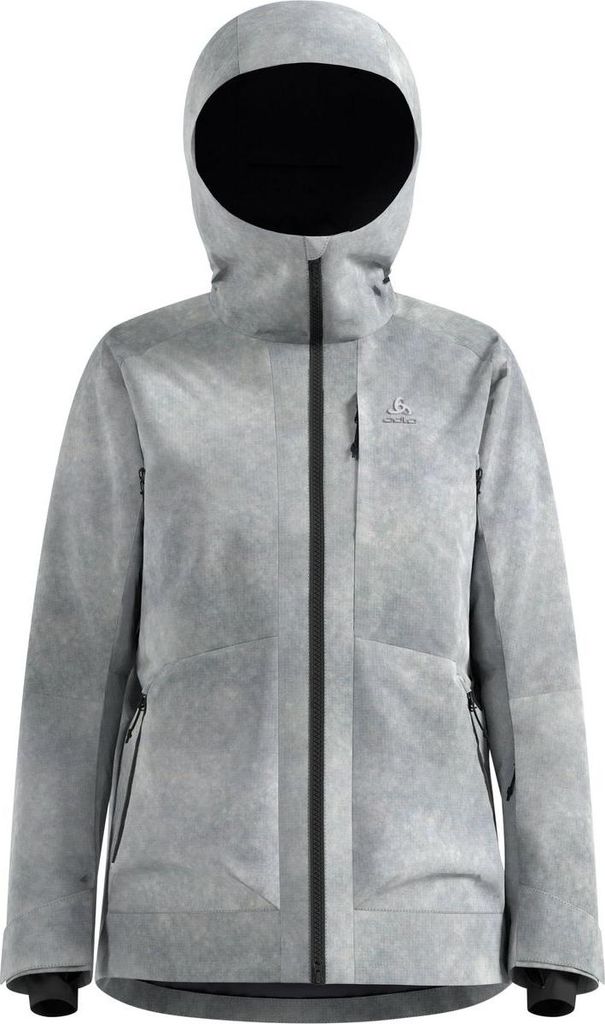 Isolierte Odlo x POW Collective Voices Skijacke, Damen - Odlo, Farbe:10350 odlo silver grey, Größe:XL