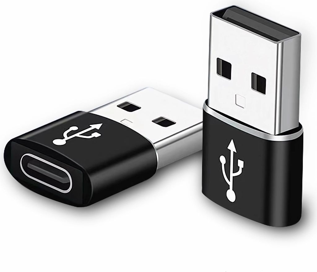 D64 USB-C auf USB-A 3.0 Adapter – USB Typ-C Buchse auf USB 3.0 Stecker, Schnellladen & Datenübertragung, OTG kompatibel