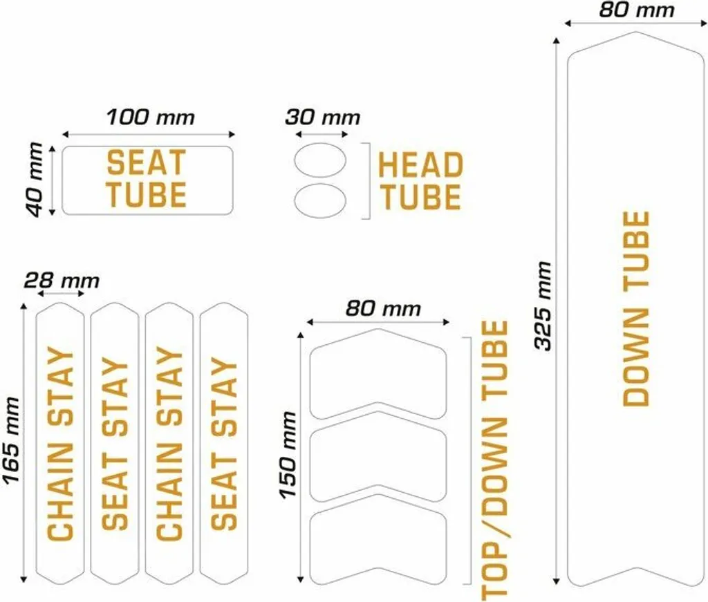 Kit Algis Clear Frame Guards M - Protection Cadre Vélo Opaque - 2