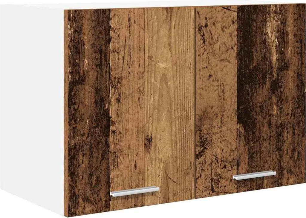 Pensile Cucina SYFAX 60 cm | Legno Antico e Bianco | Mobile Sospeso Casa