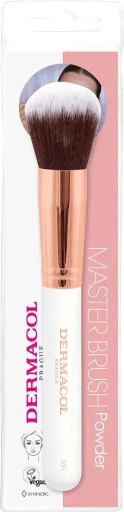 Pinceau Poudre D56 aux Poils Soyeux et son Étui de Voyage Rose Gold
