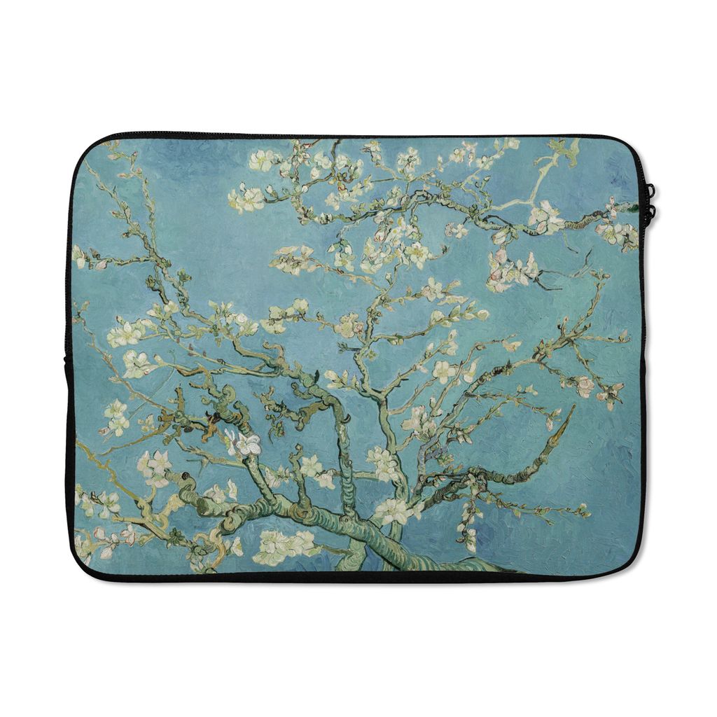 MuchoWow Laptop Hülle 17 Zoll Laptoptasche Van Gogh - Mandelblüte - Alte Meister - Kunst - Vintage - Zipper - Schutzabdeckung