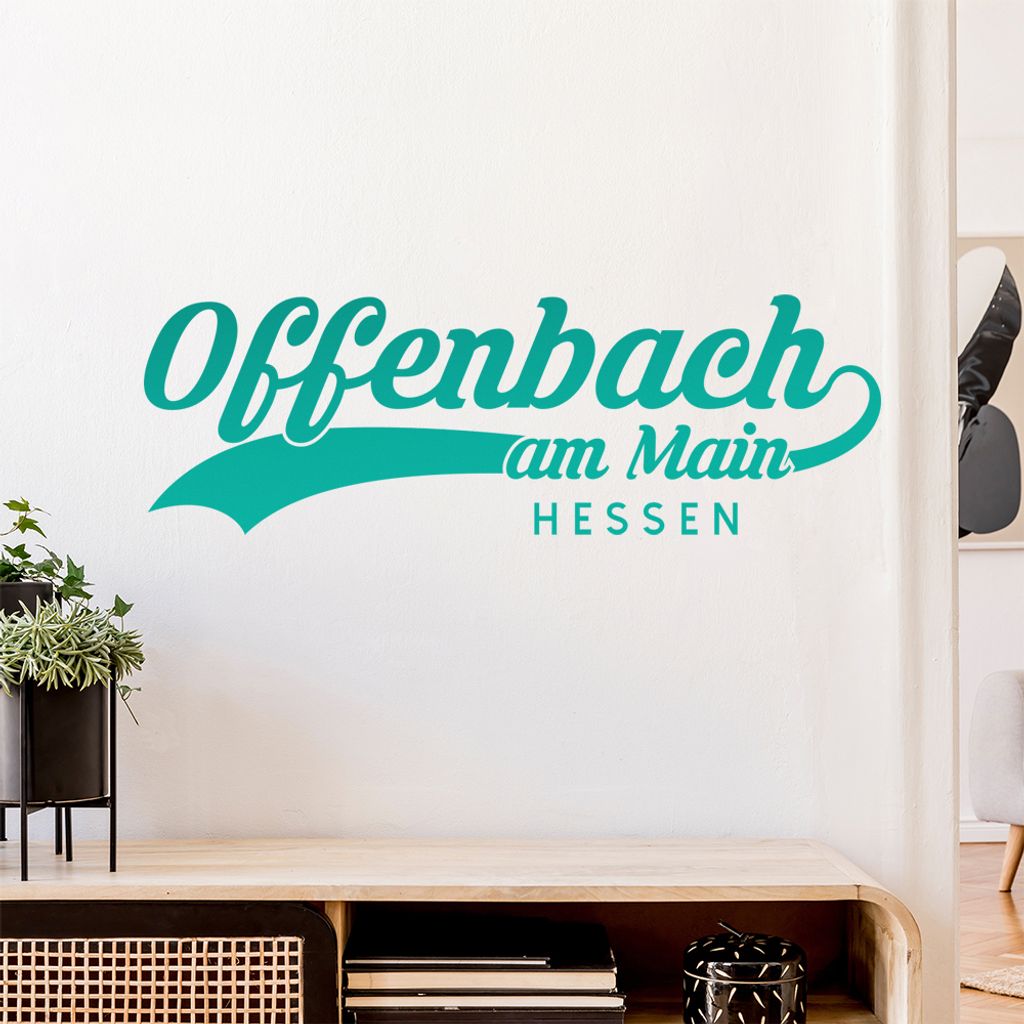 Offenbach am Main Hessen Wandtattoo Wandaufkleber Wall Sticker - Dekoration, Küche, Wohnzimmer, Schlafzimmer, Badezimmer