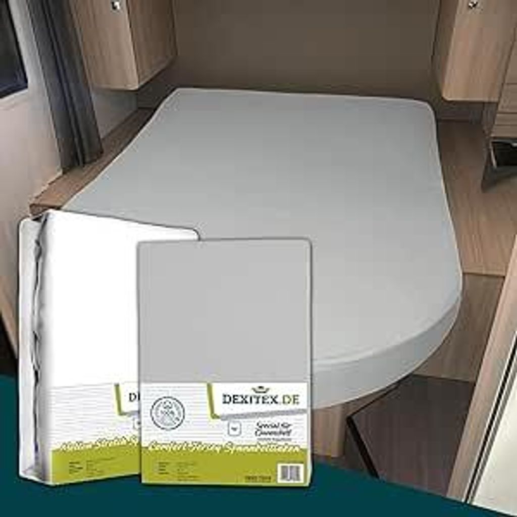 Dexitex Spannbettlaken + Molton Set für Wohnmobil & Caravan Produktbild 