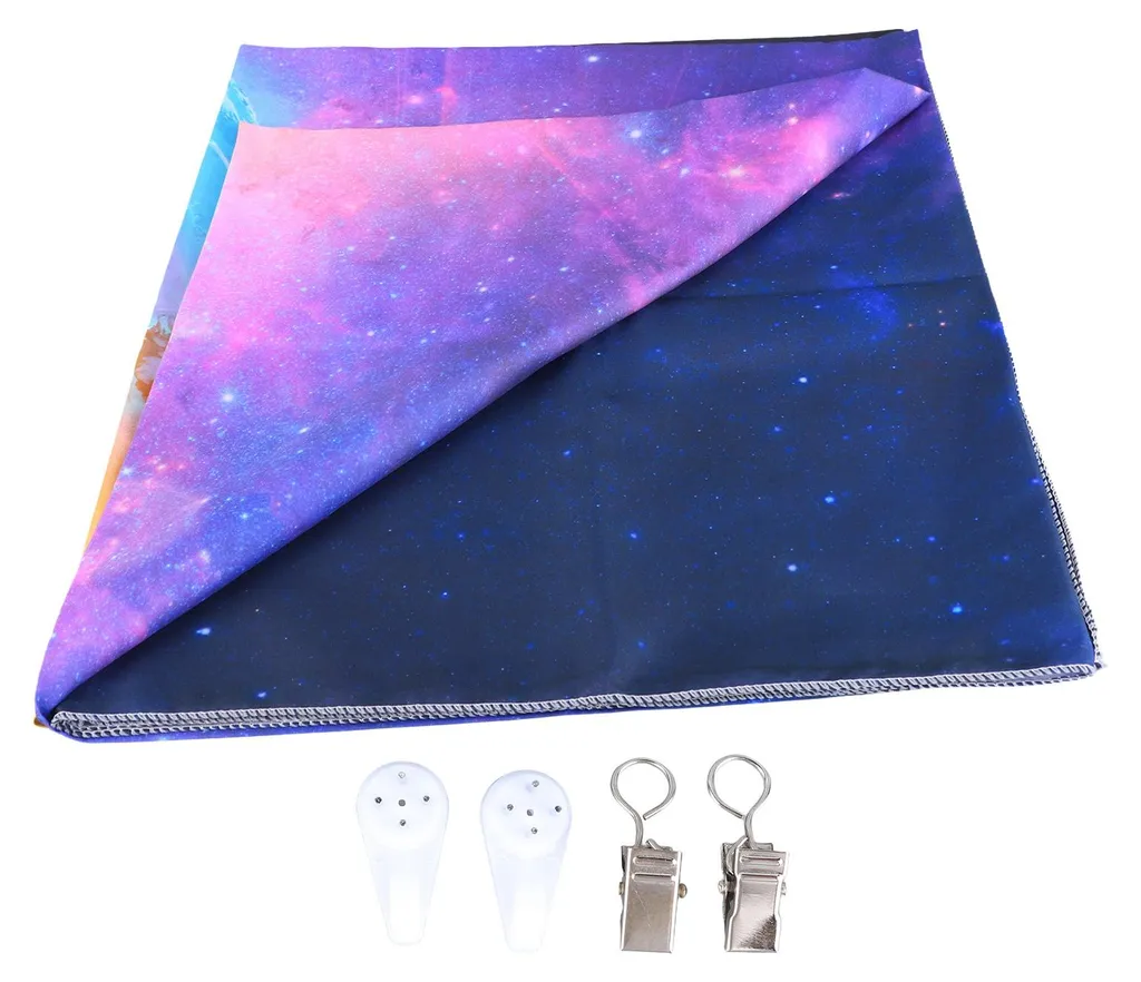 Grande tenture murale fluorescente en tissu doux pour salon et chambre