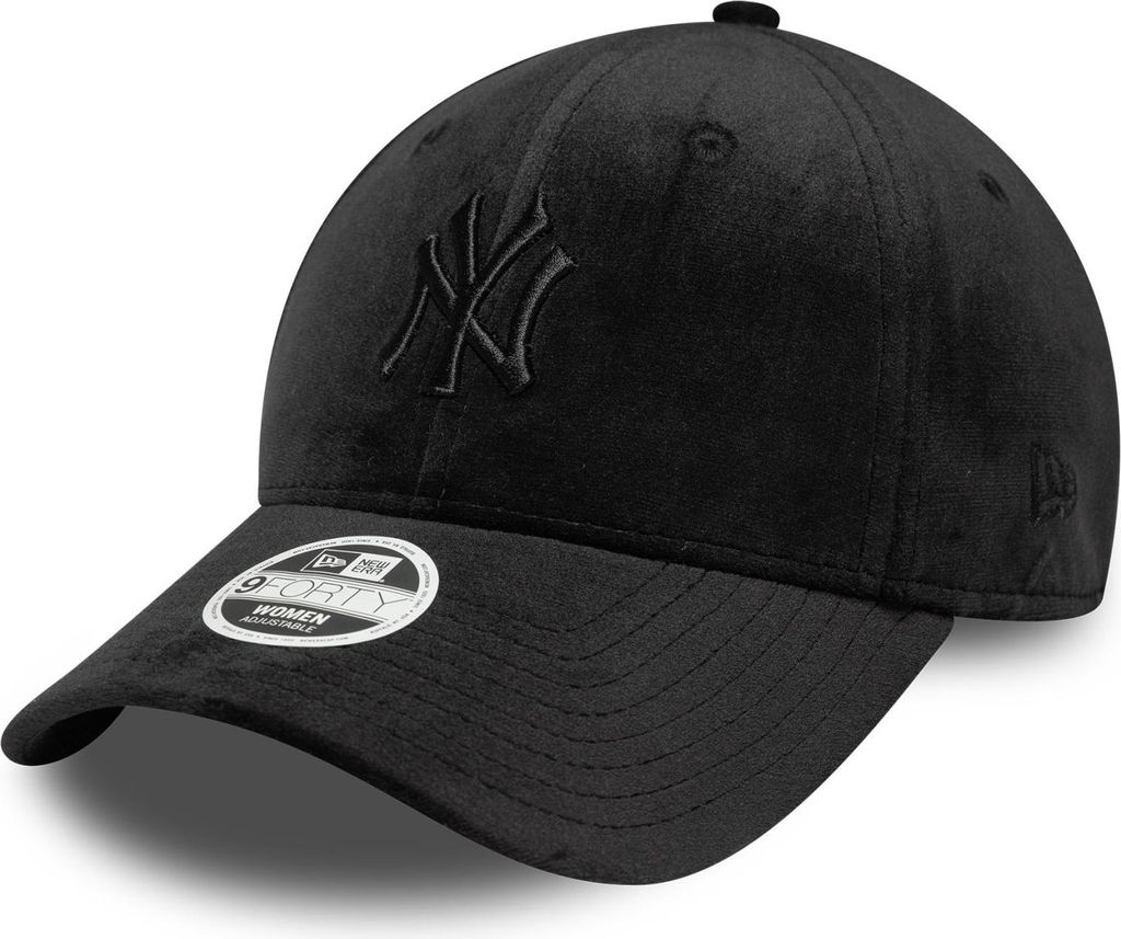 New Era Women MLB 9FORTY Velour Cap New York Yankees black Produktbild 