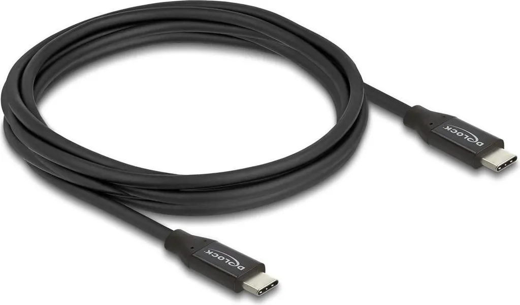 Câble USB C vers USB C 20 Gbps 3m Delock - Charge Rapide 60W Coaxial - 2