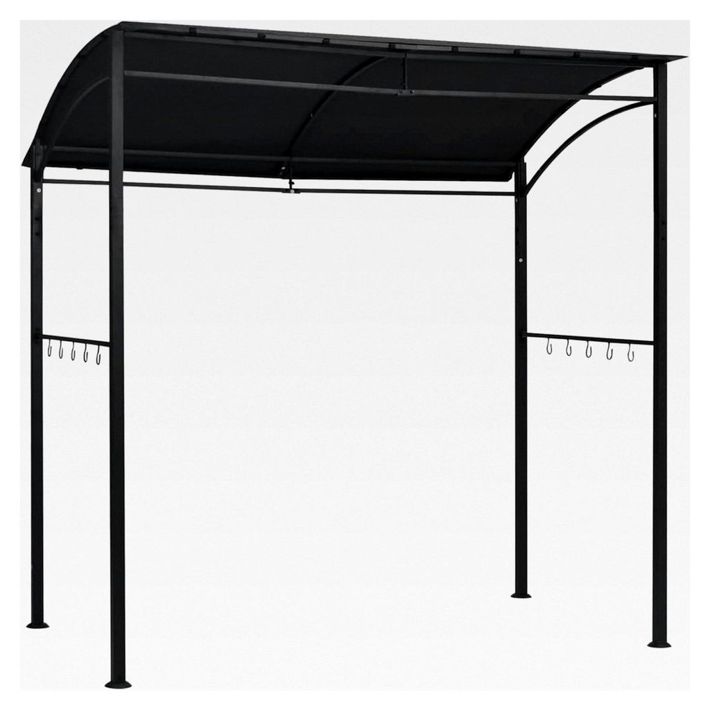 Grillpavillon 215x150x220 cm Anthrazit Stahl