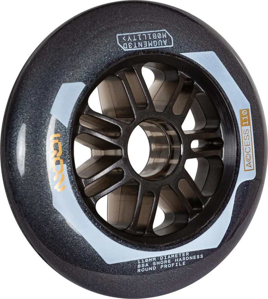 Roues de Roller 110mm Iqon Access 85A Grises - Set de Rechange Urban - 2