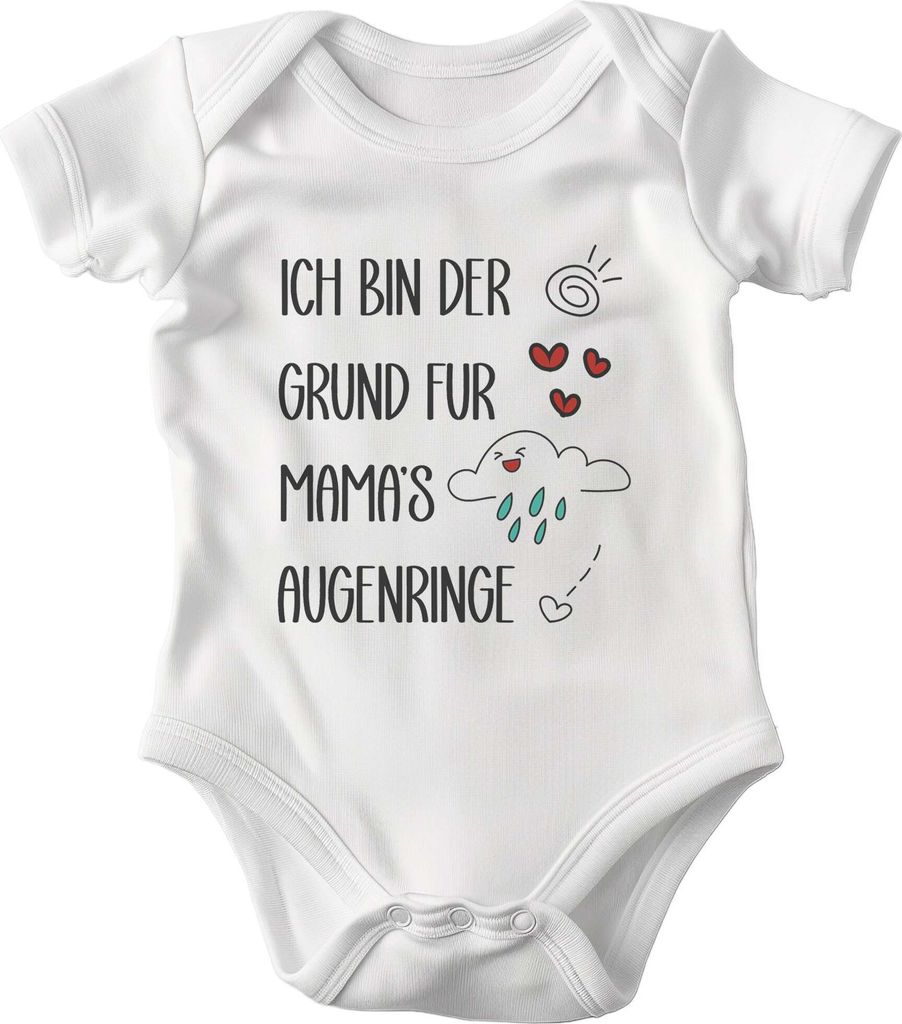 22Feels Baumwolle Unisex Babybody Kurzarm Weiss Strampler Babyparty Geschenk Babshower Schlupfkragen Weicher Einteiler für Neugeborene Babys (18-24M)