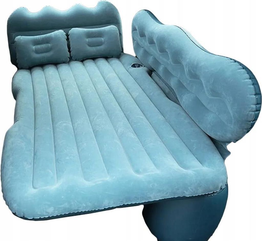 EDIBAZZAR | Blaue Automatratze, Bett mit Pumpe für die Rückbank