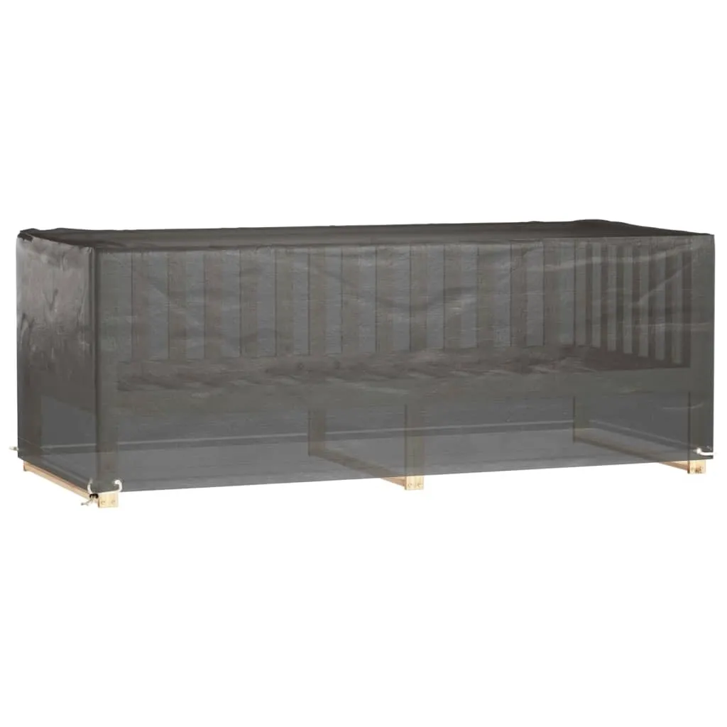Copertura Mobili Rattan 2 Pezzi 192x82x65 cm Occhielli Alluminio - 2