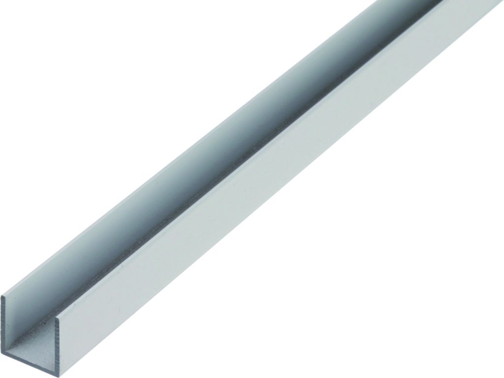 Alberts 472825 Profil en U, aluminium, naturel, 2000 x 25 x Image du produit 