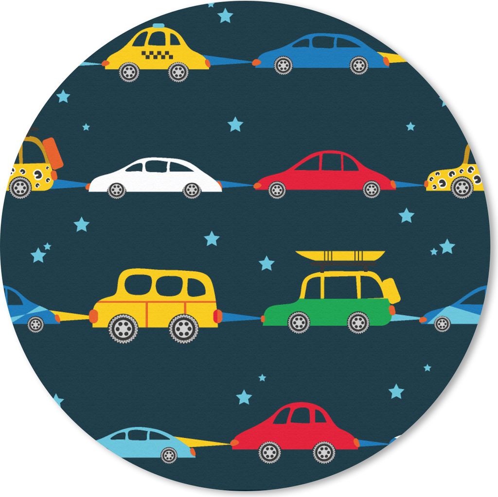 MuchoWow Mauspad Mousepad Muster - Auto - Raumfahrt - Kind - Kinder - Kinder 50x50 cm - Mousepads - Maus Mat - Pad - Mausunterlage - Vinyl