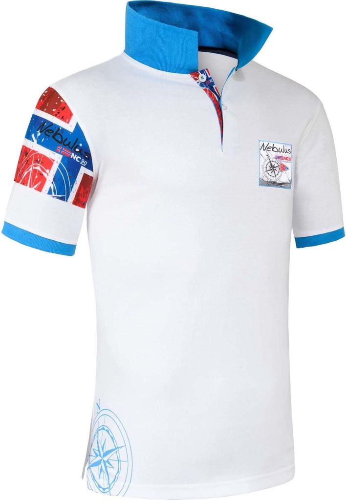 Nebulus Poloshirt ARENDAL Herren, Shirt, Sweatshirt, Polo, Q2059 - Herren, weiß, L