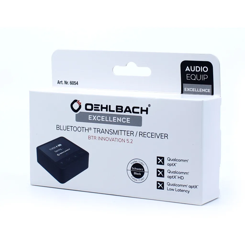 Émetteur Bluetooth 5.2 aptX HD Oehlbach BTR Innovation avec Sortie Optique