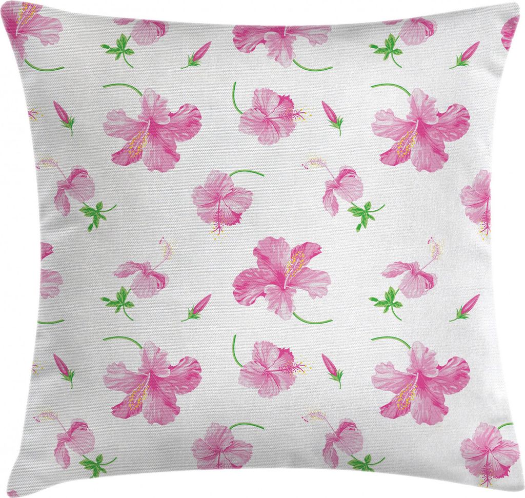 ABAKUHAUS Blumen Kissenbezug, Blumenmuster Land, Waschbar mit Reißverschluss Kissenhülle mit Farbfesten Klaren Farben Beidseitiger Druck, 40 x 40...