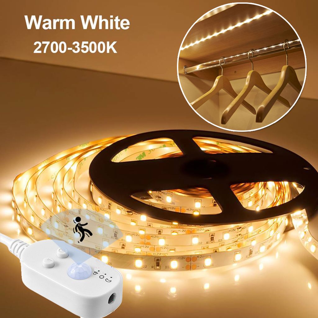 1m 2m 3m 4m 5m 12V LED Strip Licht Lichtband Streifen Band Kabel