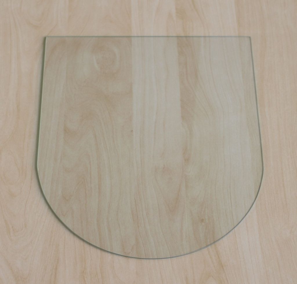 Rundbogen 100x120cm - Funkenschutzplatte Kaminbodenplatte Produktbild 