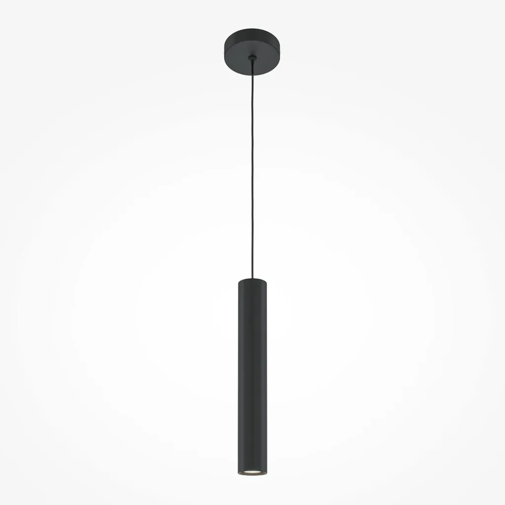 Suspension noire alu Maytoni PRO FOCUS avec câble long de 340cm