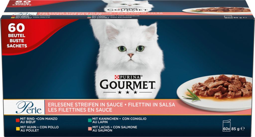 Gourmet Perle Cat Food 60 X 85 G Image du produit 