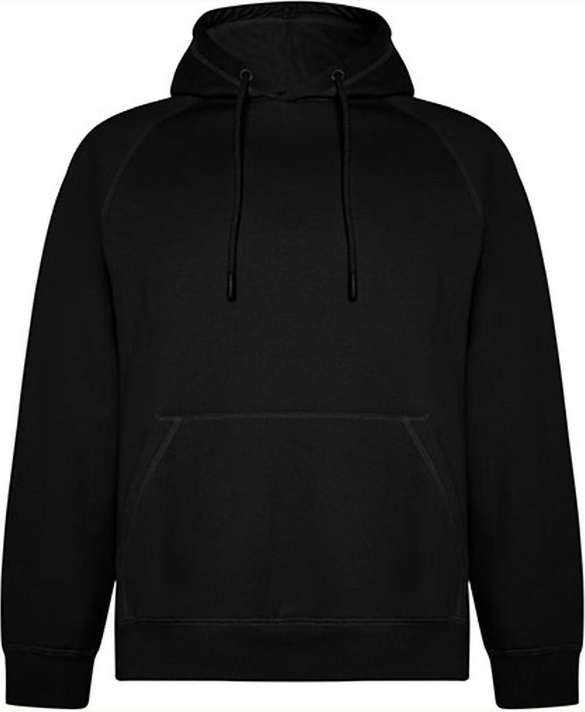 Roly Eco SU1074 | Vinson Organic Hooded Sweatshirt - Uni Kapuzenpullover - Farbe: Black 02 - Größe: XS