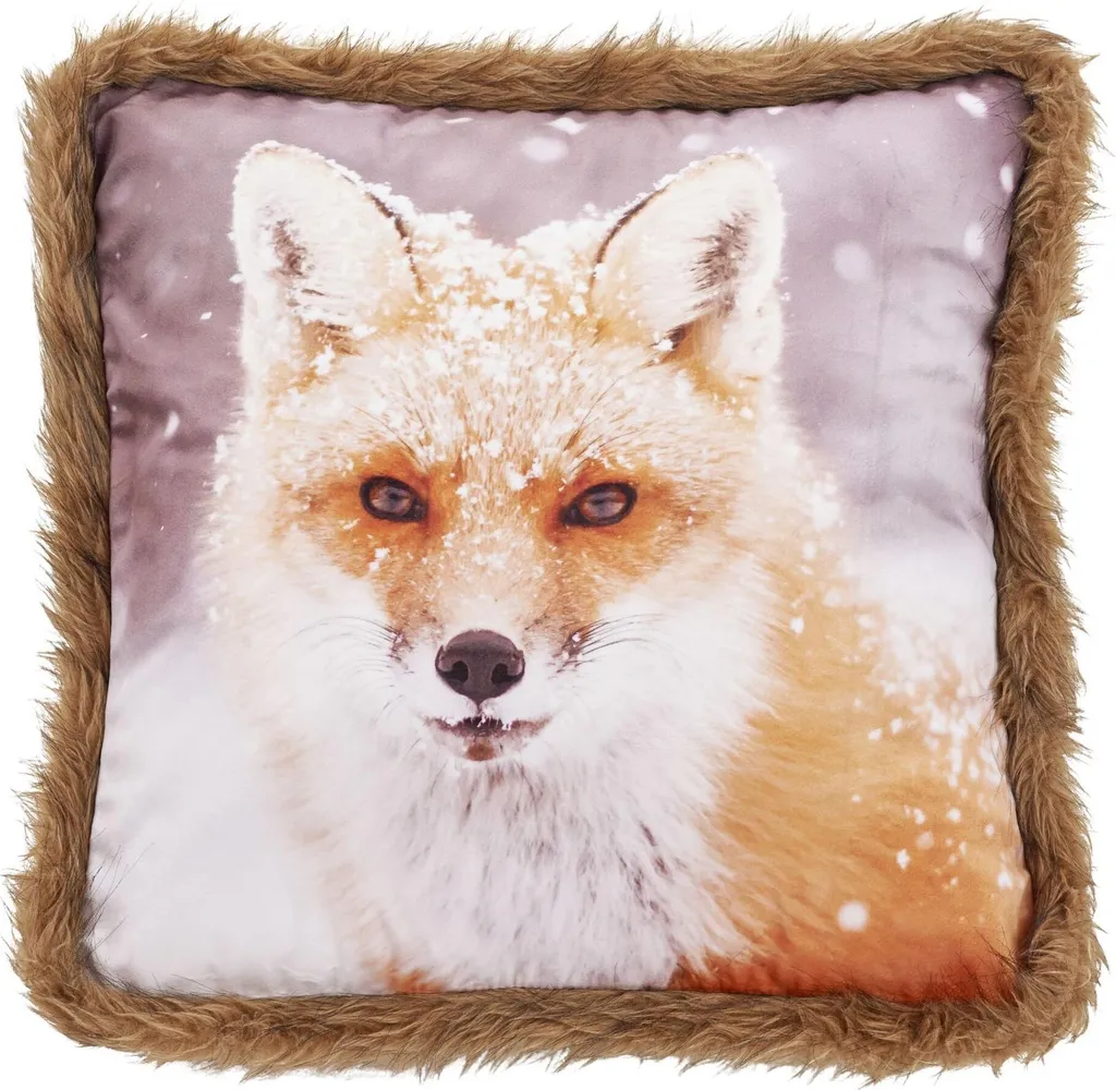 Housse de coussin Snow Done pour décoration salon cocooning hiver