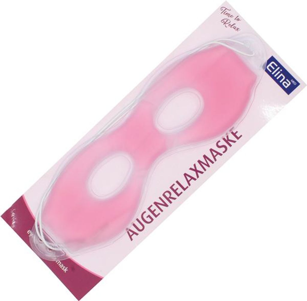 ELINA Augenmaske Relax Gel 24x7cm rosa Produktbild 