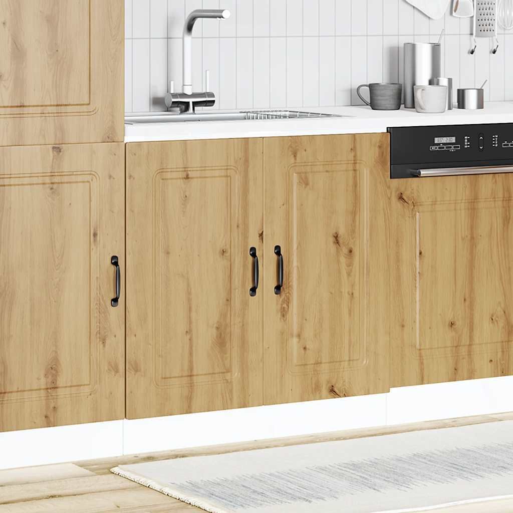 vidaXL Base lavello Kalmar Artisan rovere 80x46x81,5 cm Immagine del prodotto 