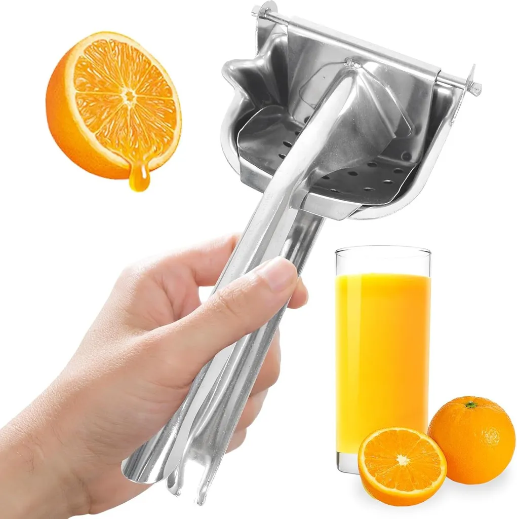 Presse-citron en inox idéal pour cocktails et cuisine saine - Ergonomique