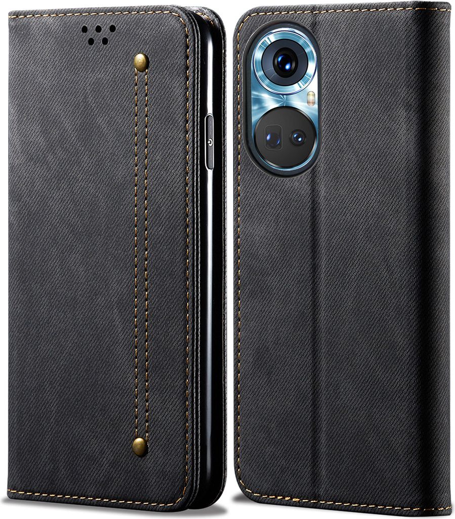 Honor 50 Pouzdro, Kožené Peněženkové Pouzdro s Magnetickým Obrázek produktu 
