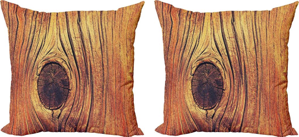 ABAKUHAUS Rustikal Kissenbezug Set (2Stück), Life Tree Concept mit geteiltem Kern-Makro kreist Lebensraum-natürliches Wunder-Wachstums-Foto ein, ...