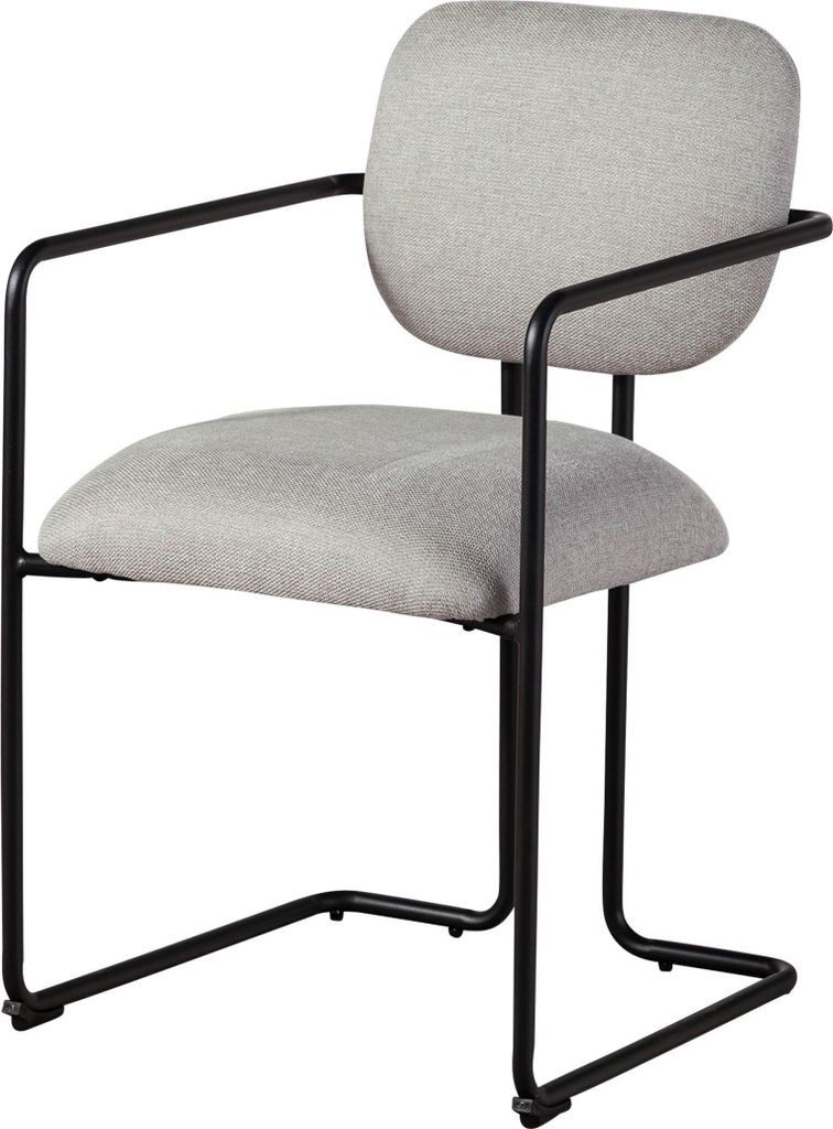 MASSIVMOEBEL24 Polsterstuhl 51x58x78 beige ELISE #301 - 2er Set